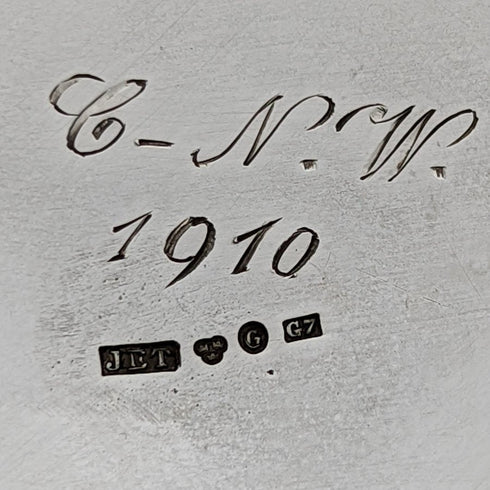 1909 古董瑞典純銀(800 銀)糖罐和奶油罐套裝總 367 克